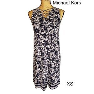 Michael Kors Women's Sleeveless Dress Criss Cross Strappy Summer Dress XS NWOT